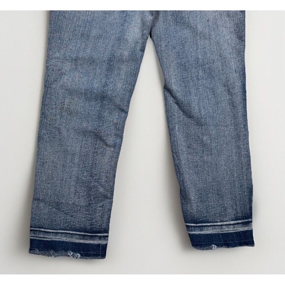 Vanity Jeans Womens 25 Capri Embroidered Blue Stretch Measures 25 x 22 - Picture 8 of 9